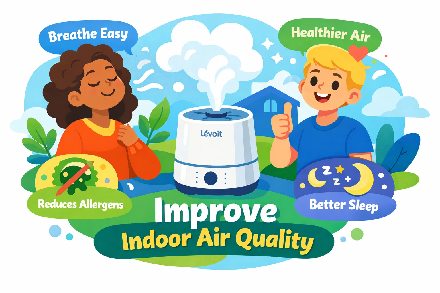 How a Levoit Humidifier Improves Indoor Air Quality