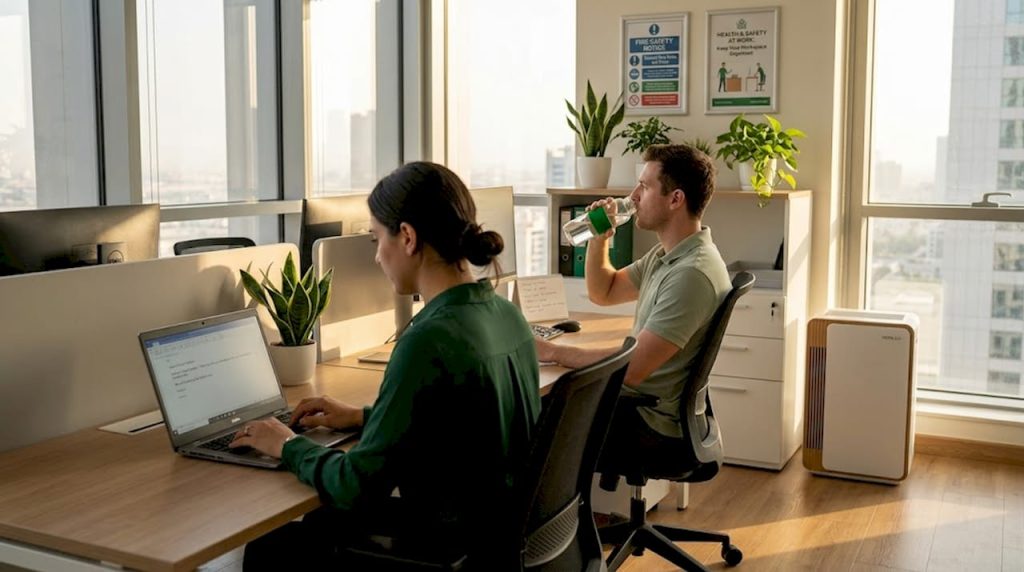 Step-by-step guide to reducing office air pollutants