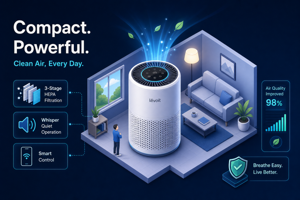 Levoit Vital 100S Review: Compact HEPA Purifier Worth It?