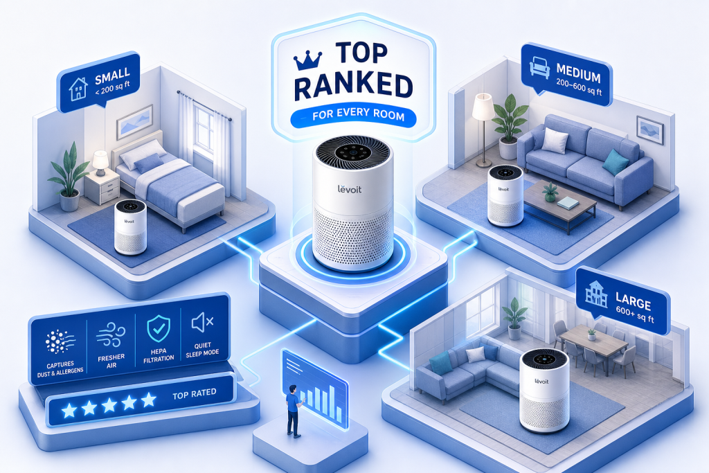 Top Levoit Air Purifiers Ranked for Every Room Size